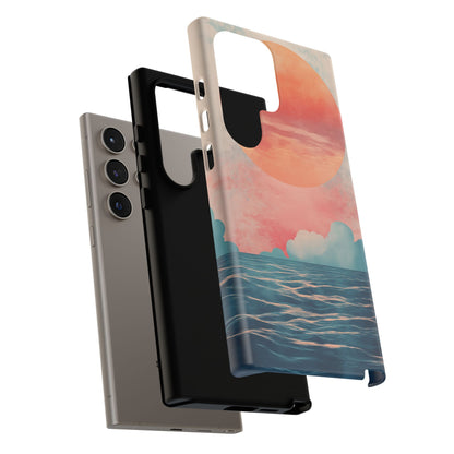 Abstract Sunset & Ocean Phone Cases