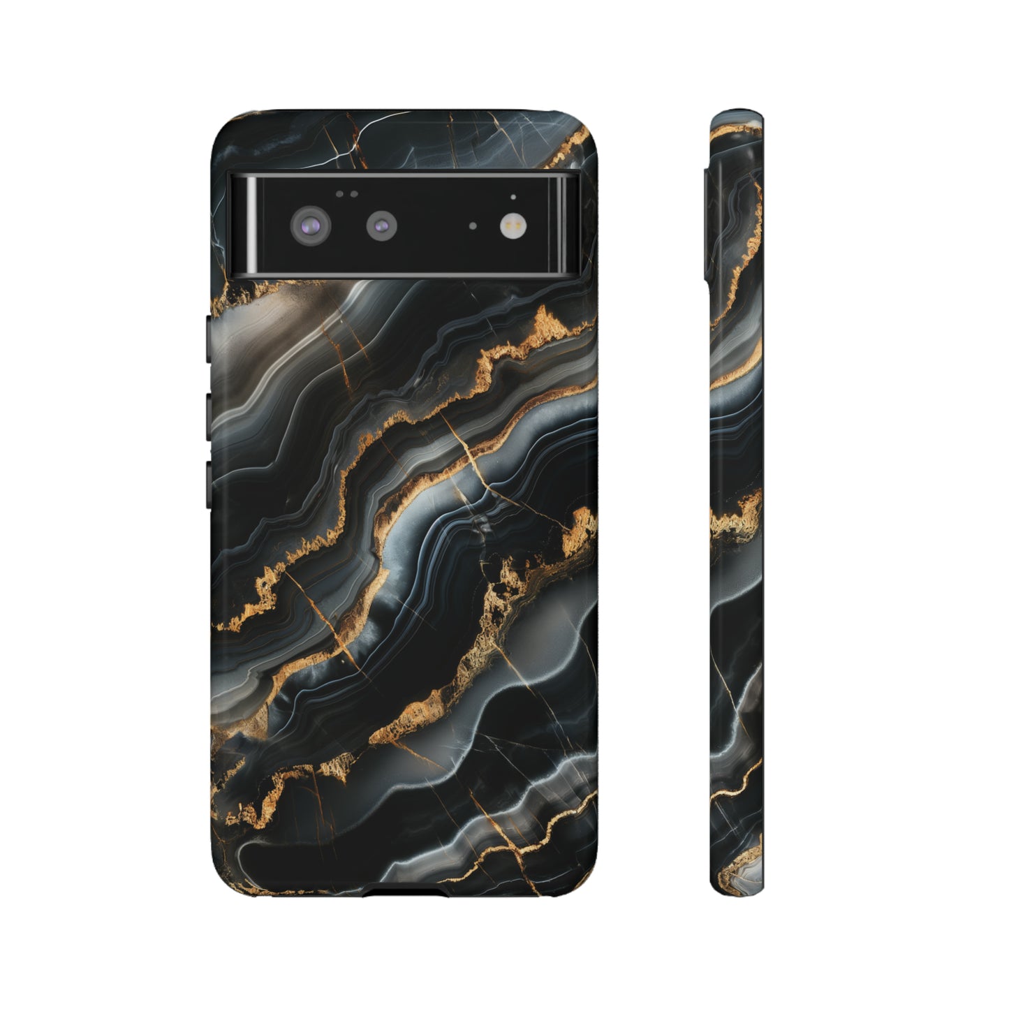 Black Marble Phone Cases