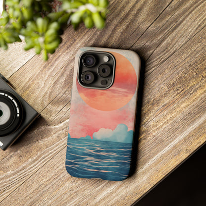 Abstract Sunset & Ocean Phone Cases