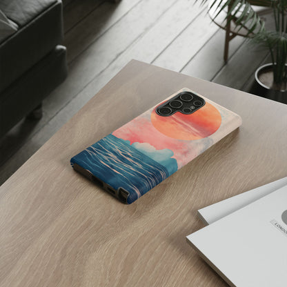 Abstract Sunset & Ocean Phone Cases