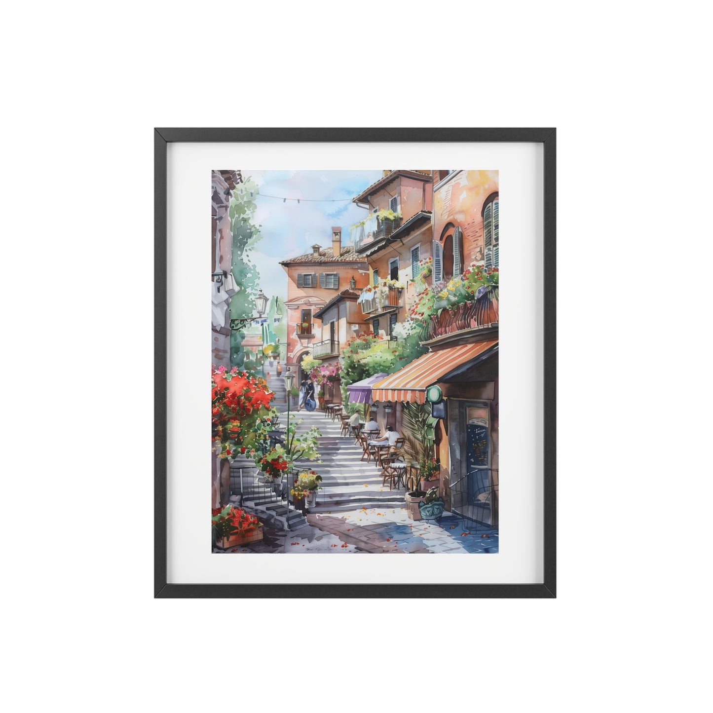 Framed rectangular Wall art posters - French Streetscape 2