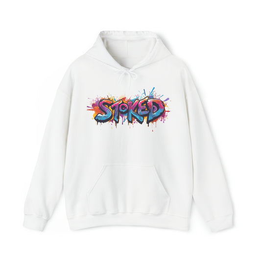Stoked graphic Heavy Hooded Sweatshirt
