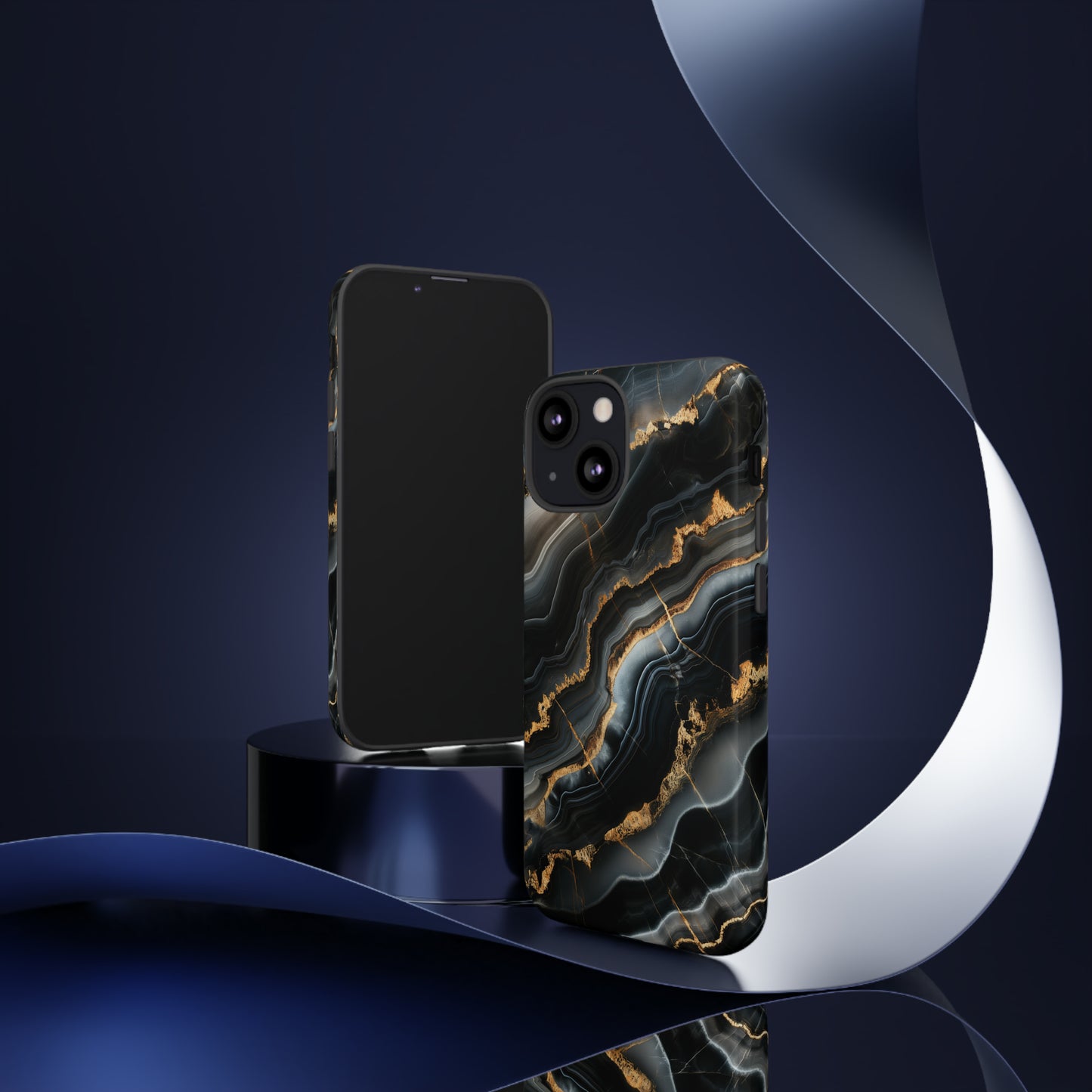 Black Marble Phone Cases