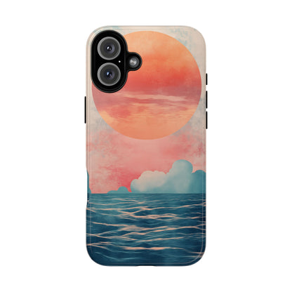 Abstract Sunset & Ocean Phone Cases