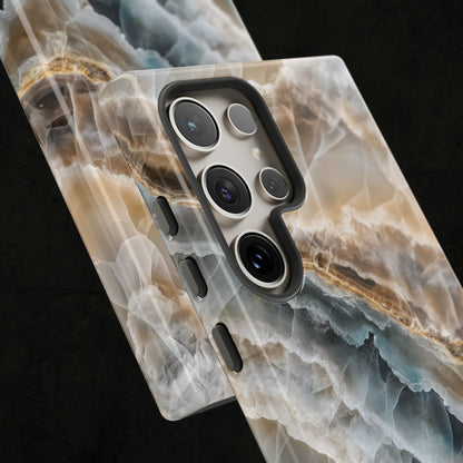 White Onyx Marble Printed Phone Cases