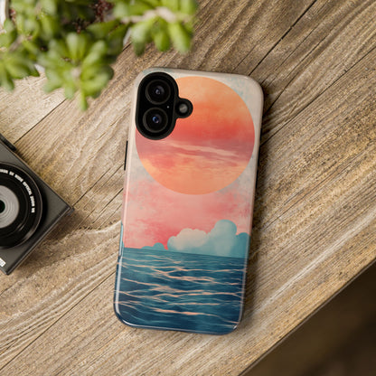 Abstract Sunset & Ocean Phone Cases