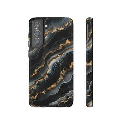 Black Marble Phone Cases