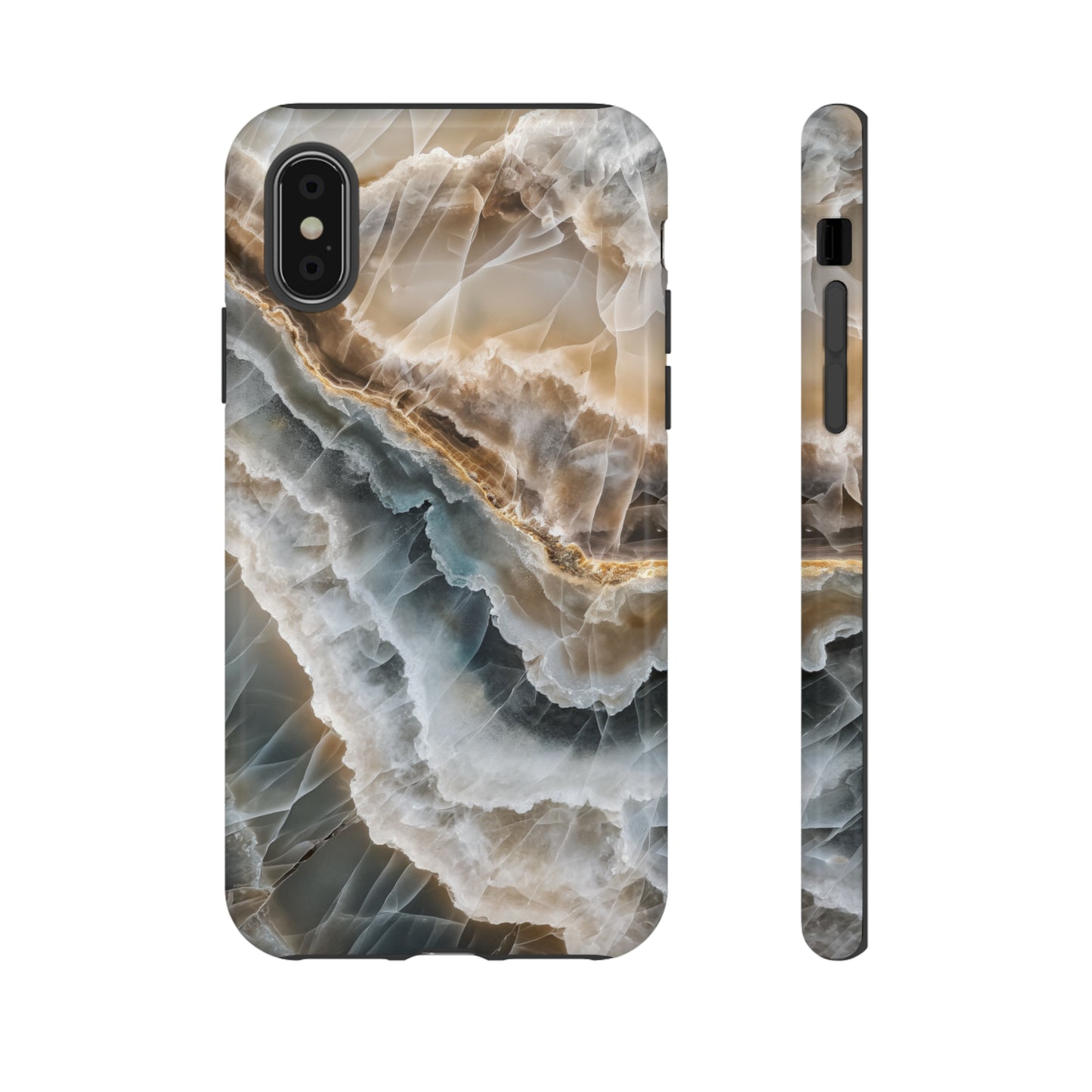 White Onyx Marble Printed Phone Cases