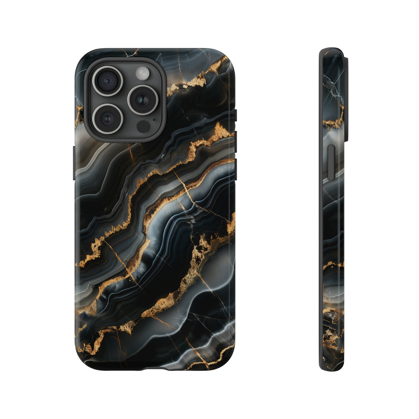 Black Marble Phone Cases