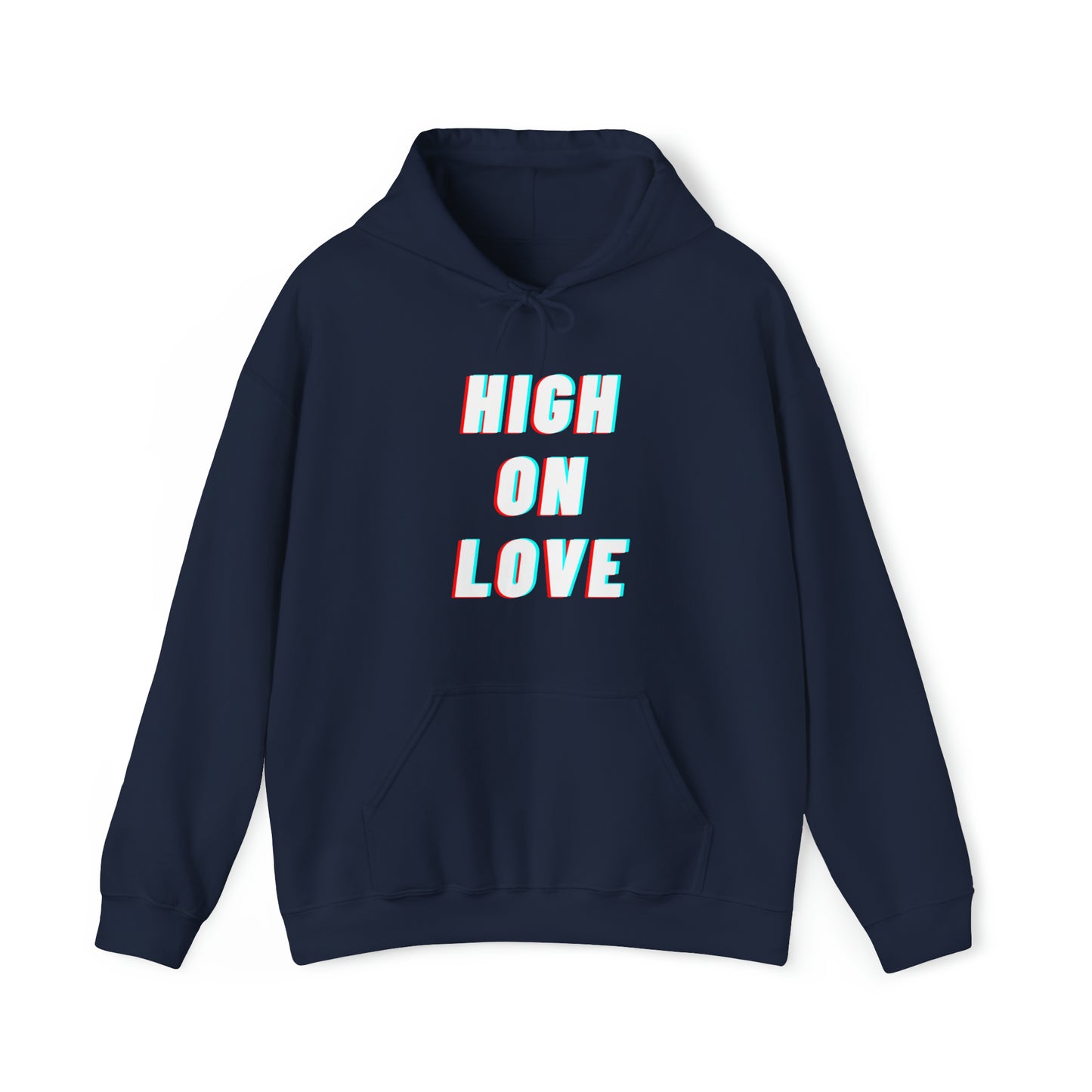 High on Love graphic - Heavy Hooded Sweatshirt