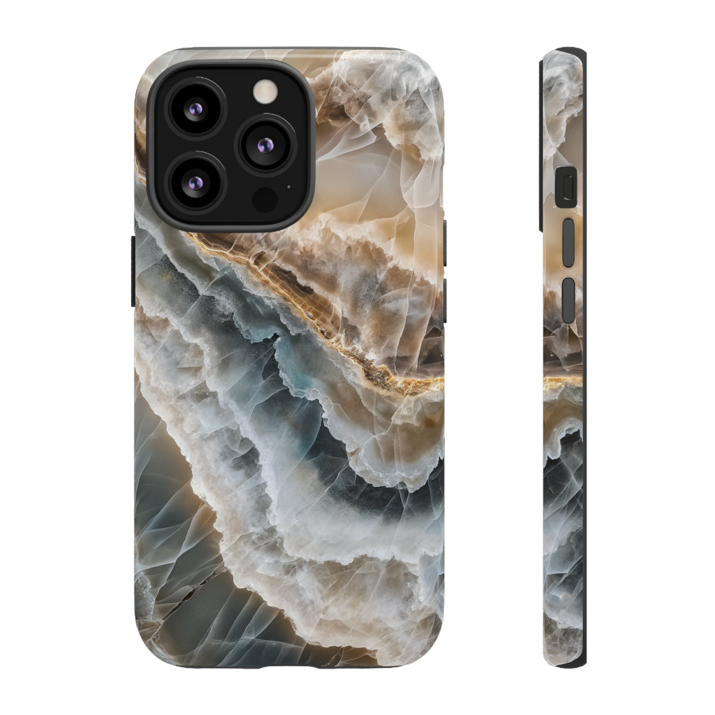 White Onyx Marble Printed Phone Cases