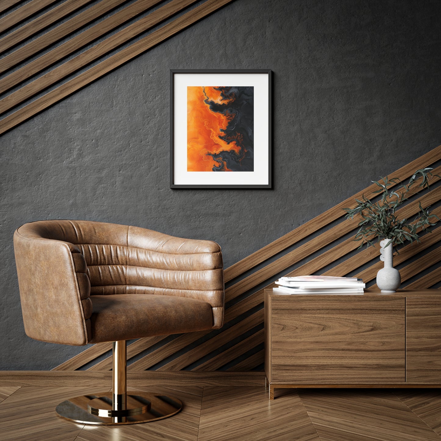 Wall Art, Abstract Lava on rock