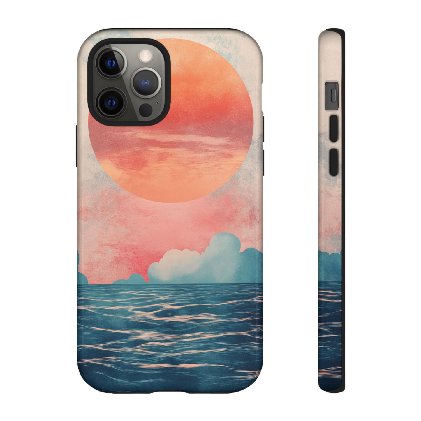 Abstract Sunset & Ocean Phone Cases