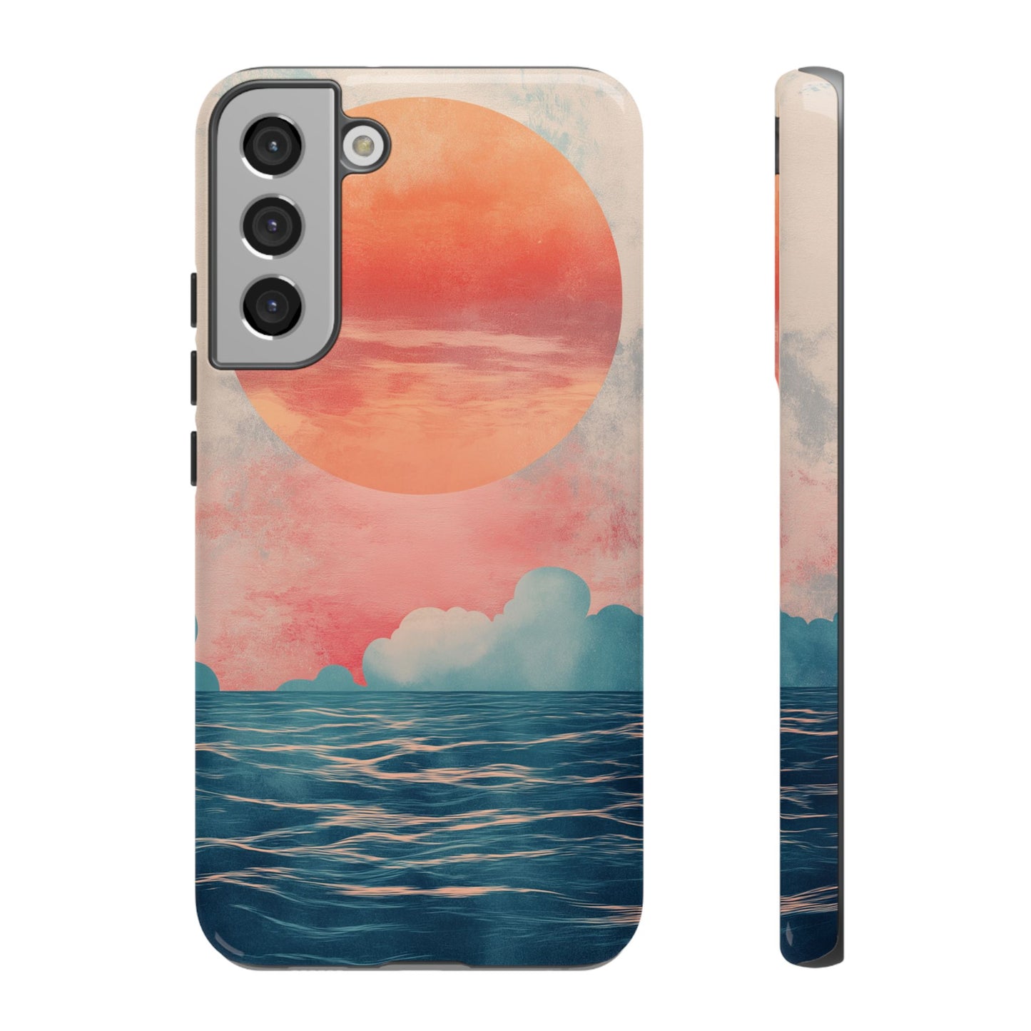 Abstract Sunset & Ocean Phone Cases