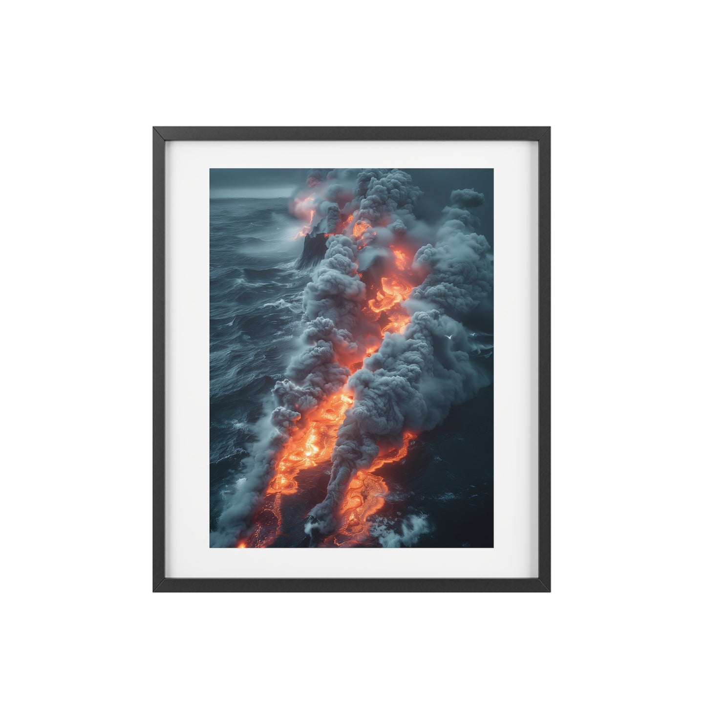 Wall Art, Volcanic eruption in Ocean