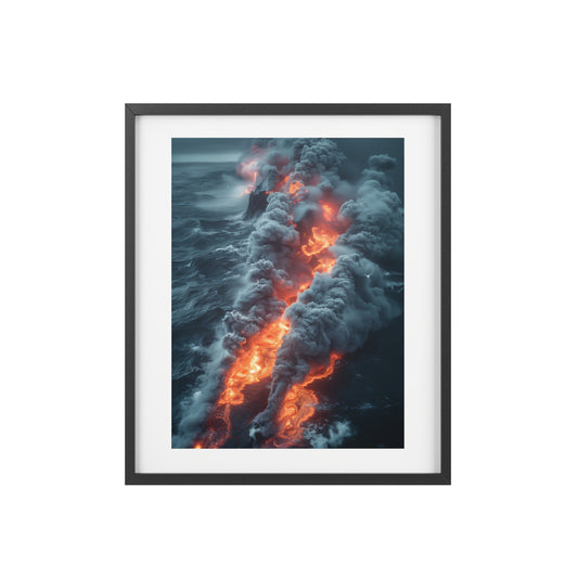 Wall Art, Volcanic eruption in Ocean