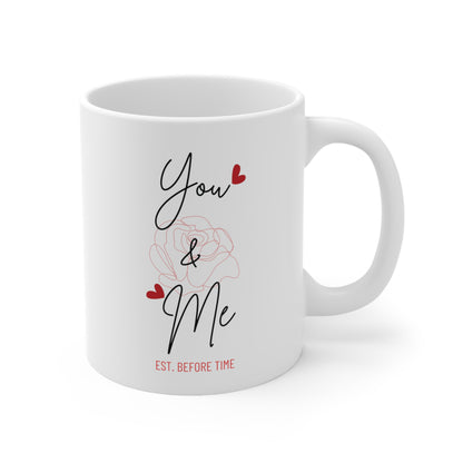 "You & Me" Ceramic Coffee Cups, 11oz.