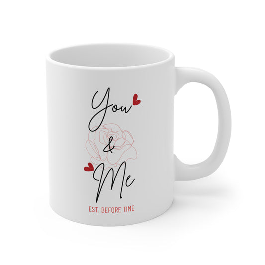 "You & Me" Ceramic Coffee Cups, 11oz.