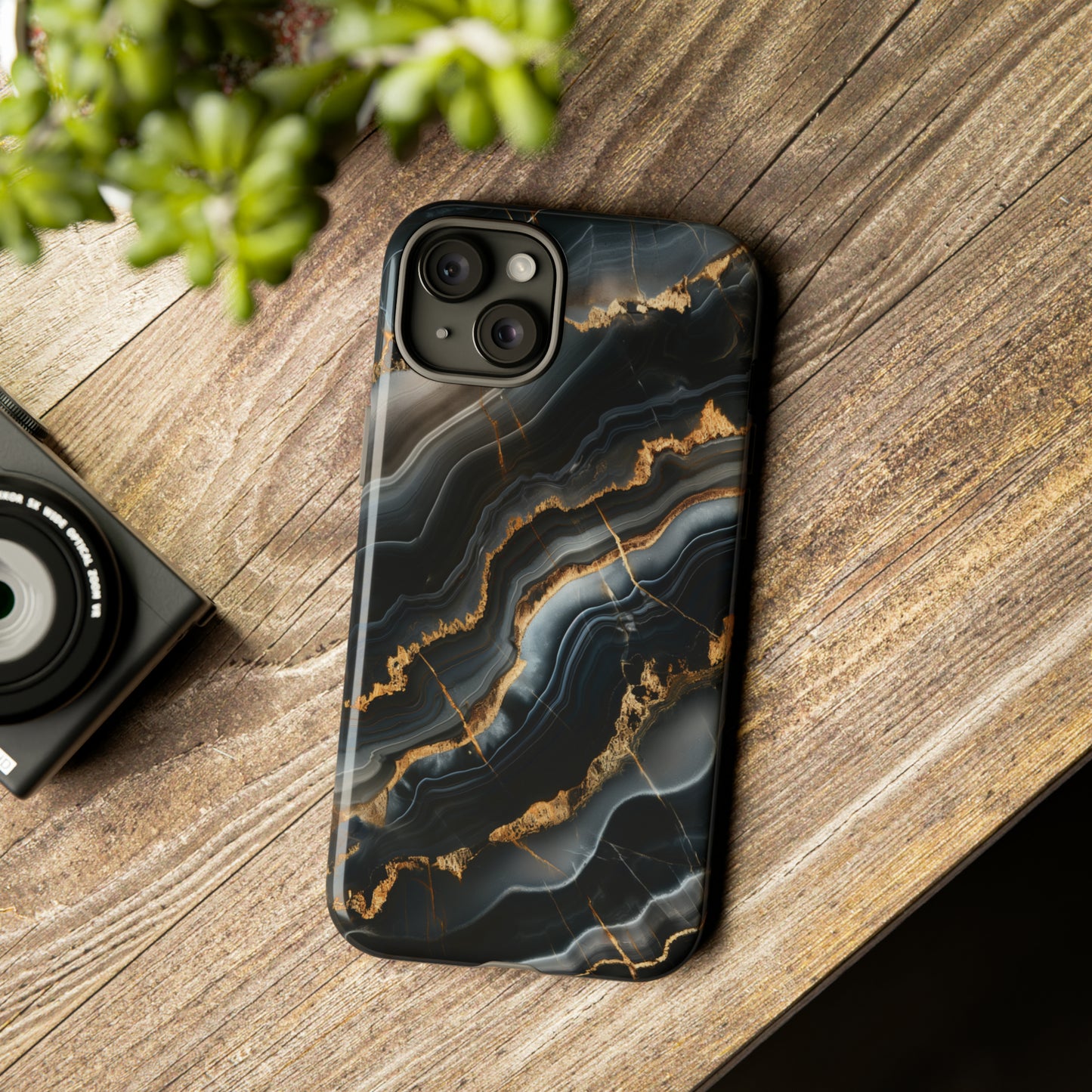 Black Marble Phone Cases