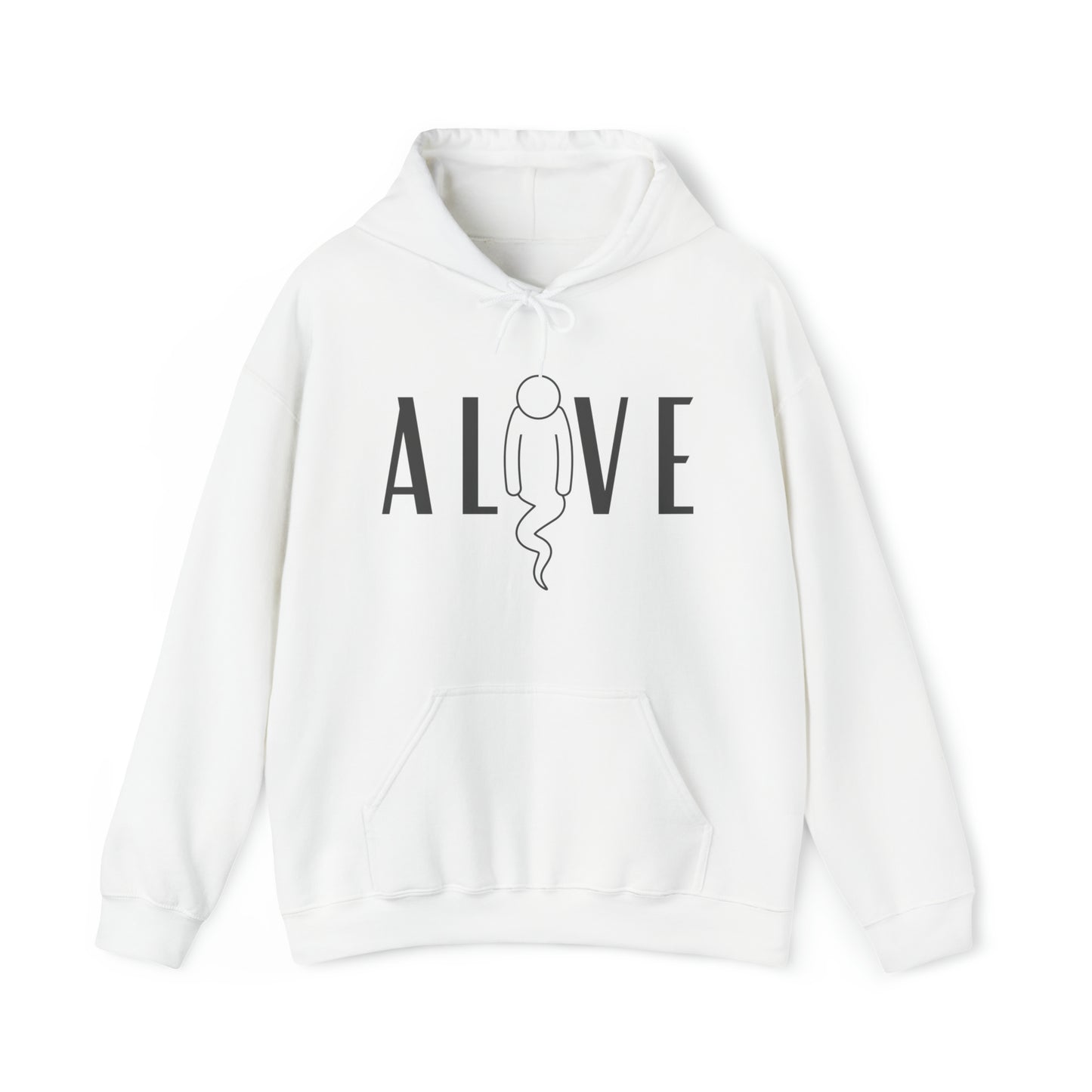 Alive graphic - Heavy Hooded Sweatshirt