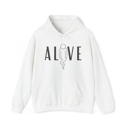 Alive graphic - Heavy Hooded Sweatshirt