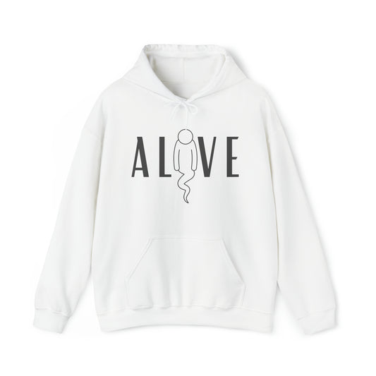 Alive graphic - Heavy Hooded Sweatshirt