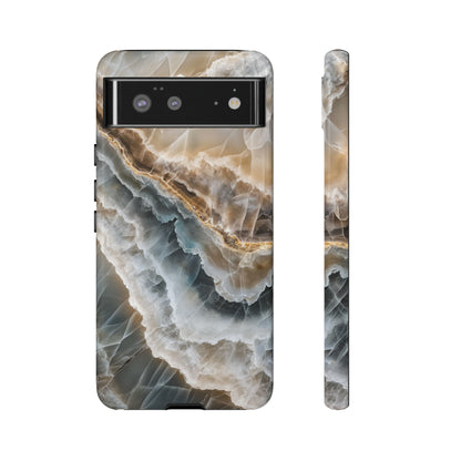 White Onyx Marble Printed Phone Cases