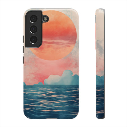 Abstract Sunset & Ocean Phone Cases