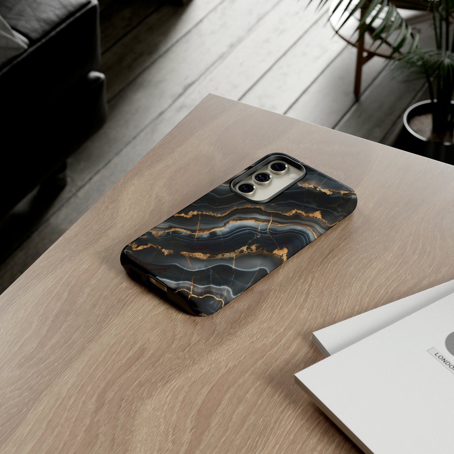 Black Marble Phone Cases