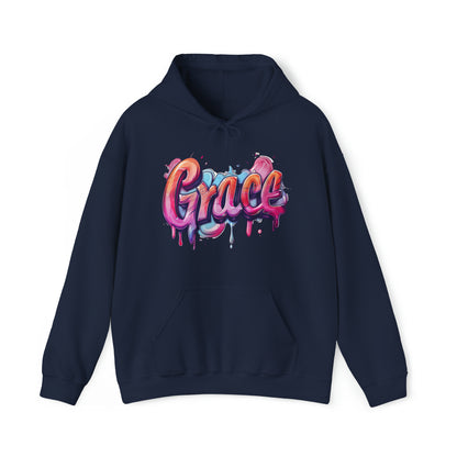 Grace graphic Heavy Hooded Sweatshirt