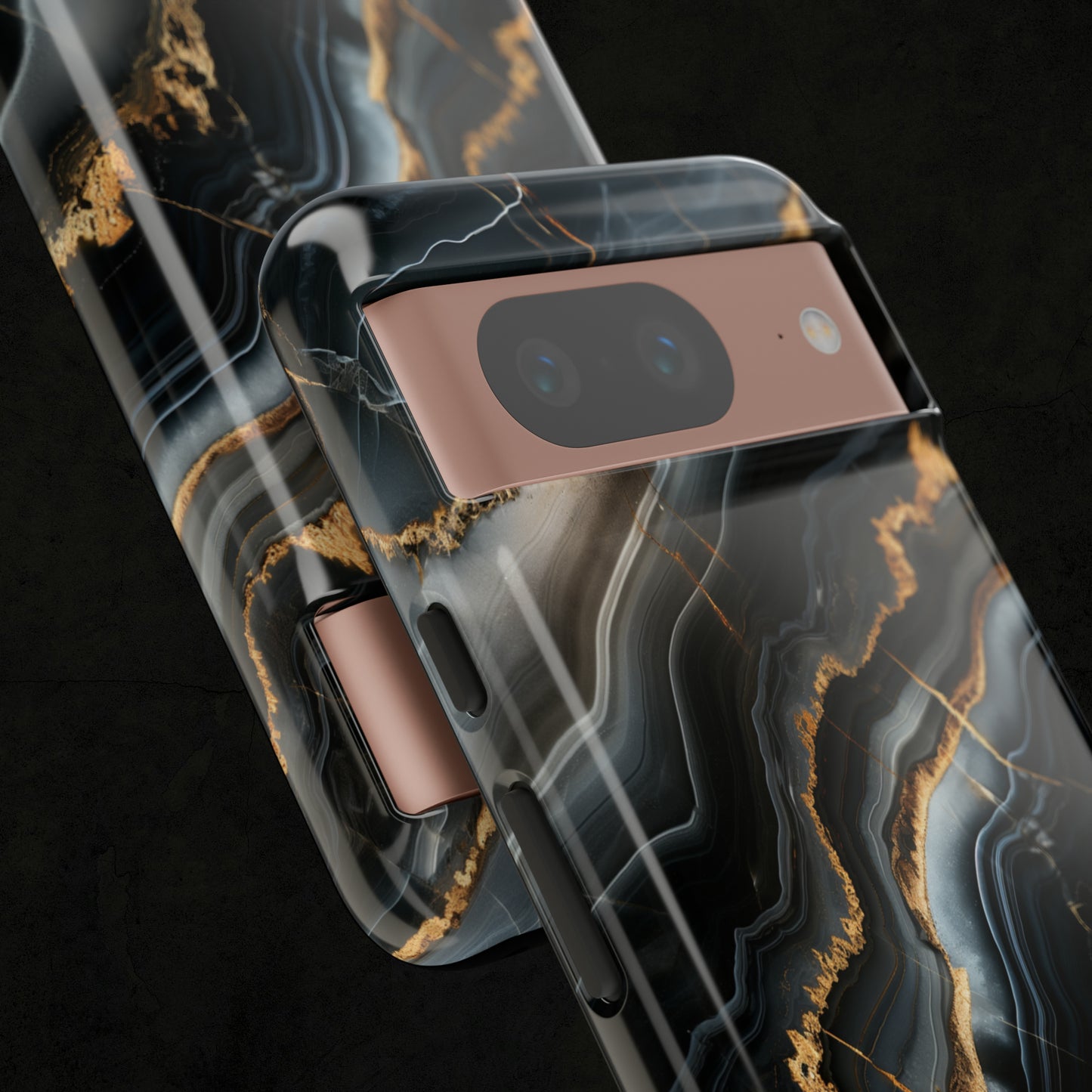 Black Marble Phone Cases