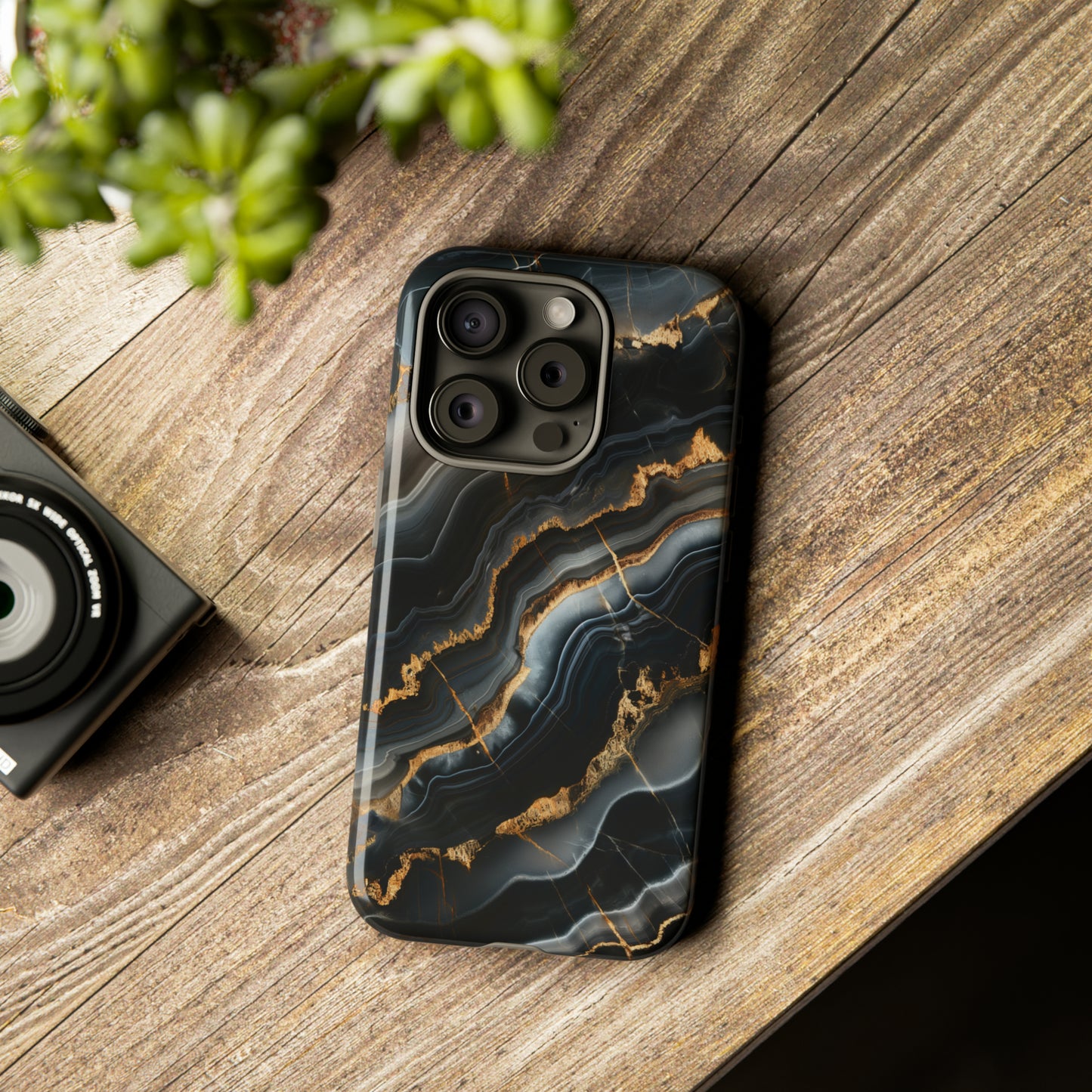 Black Marble Phone Cases